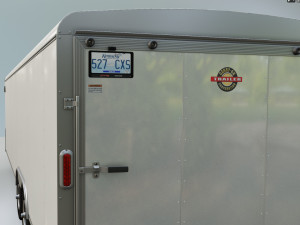 Car and Multi Purpose Enclosed Trailer Model 3D