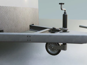 Car and Multi Purpose Enclosed Trailer 3D Model