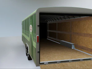 Car and Multi Purpose Enclosed Trailer 3D Model