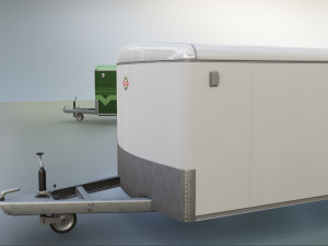 Car and Multi Purpose Enclosed Trailer Model 3D