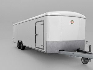 Car and Multi Purpose Enclosed Trailer Model 3D
