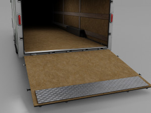 Car and Multi Purpose Enclosed Trailer Model 3D