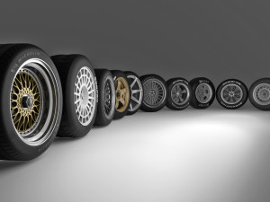 Collection of Wheels and Tires 3D Модель