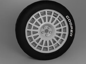Collection of Wheels and Tires 3D Model
