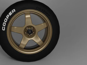 Collection of Wheels and Tires 3D Model