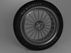 Collection of Wheels and Tires 3D Model