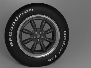 Collection of Wheels and Tires 3D Model