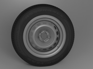 Collection of Wheels and Tires 3D Модель
