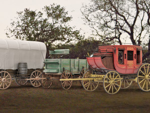 Antique Wood Wagons Model 3D