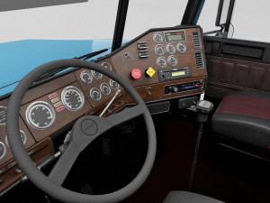 Freightliner FLD Semi Truck 3D Model