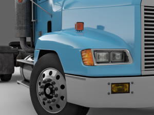 Freightliner FLD Semi Truck 3D Model