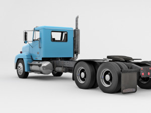 Freightliner FLD Semi Truck 3D Model