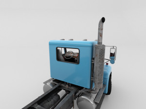 Freightliner FLD Semi Truck 3D Model