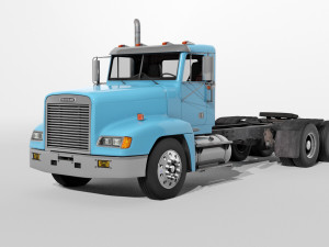 Freightliner FLD Semi Truck 3D Model