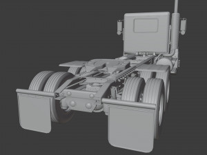 Freightliner FLD Semi Truck 3D Model