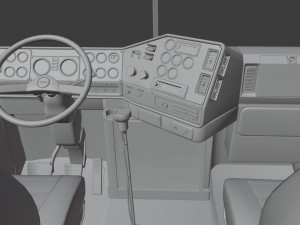Freightliner FLD Semi Truck 3D Model