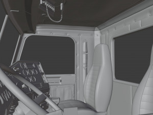 Freightliner FLD Semi Truck 3D Model