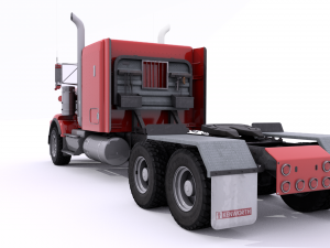 Kenworth T800 Semi Truck Heavy Haul 3D Модель