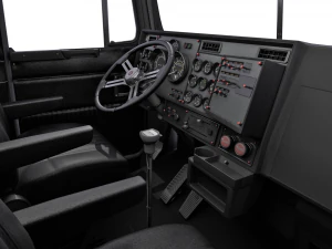Kenworth T800 Semi Truck Heavy Haul 3D Model