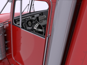 Kenworth T800 Semi Truck Heavy Haul 3D Модель