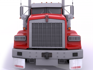 Kenworth T800 Semi Truck Heavy Haul 3D Модель