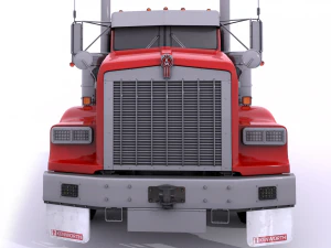 Kenworth T800 Semi Truck Heavy Haul 3D Model