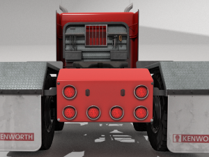 Kenworth T800 Semi Truck Heavy Haul 3D Модель