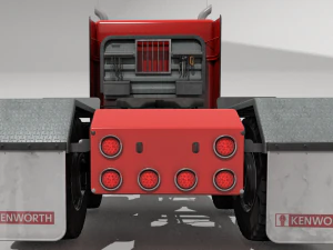 Kenworth T800 Semi Truck Heavy Haul 3D Model