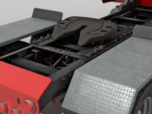 Kenworth T800 Semi Truck Heavy Haul 3D Model