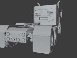 Kenworth T800 Semi Truck Heavy Haul 3D Модель
