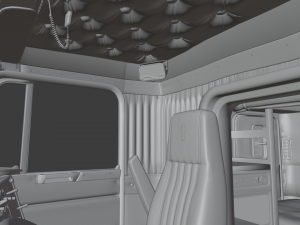 Kenworth T800 Semi Truck Heavy Haul 3D Модель