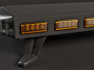 Coleta de luzes de emerg&ecirc;ncia e marcadores Modelo 3D
