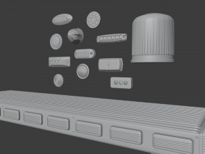Emergency and Marker Lights Collection 3D Model