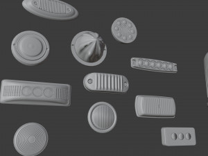 Emergency and Marker Lights Collection 3D Model