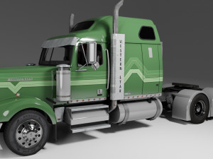 Western Star 4900 EX Semi Truck 3D Model