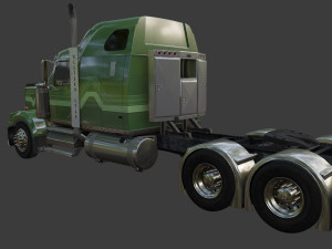 Western Star 4900 EX Semi Truck 3D Model