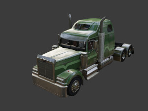 Western Star 4900 EX Semi Truck 3D Model