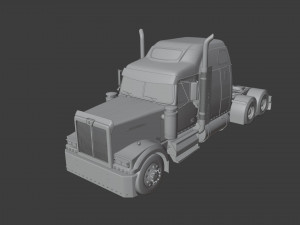 Western Star 4900 EX Semi Truck 3D Model