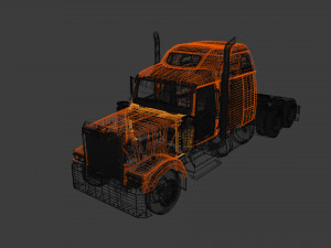 Western Star 4900 EX Semi Truck 3D Model