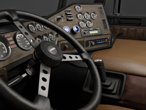Freightliner FLT - FLA Cabover Semi Truck Modelo 3D