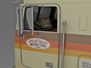 Freightliner FLT - FLA Cabover Semi Truck Modelo 3D
