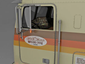 Freightliner FLT - FLA Cabover Semi Truck 3D Model