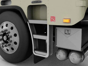 Freightliner FLT - FLA Cabover Semi Truck 3D Model