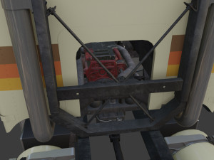 Freightliner FLT - FLA Cabover Semi Truck Modelo 3D