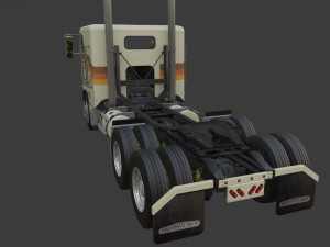 Freightliner FLT - FLA Cabover Semi Truck Modelo 3D