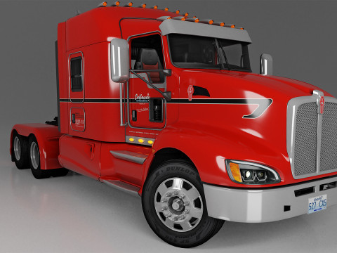 Kenworth T660 Semi Truck 3D Model