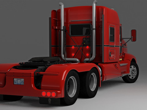 Kenworth T660 Semi Truck 3Dモデル