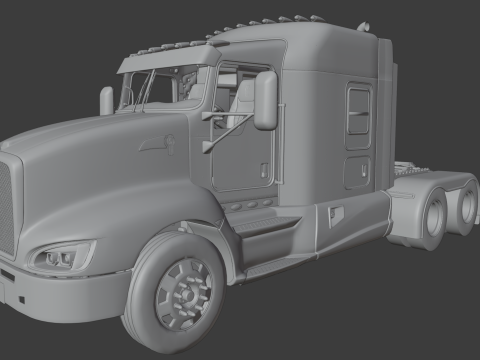Kenworth T660 Semi Truck 3Dモデル