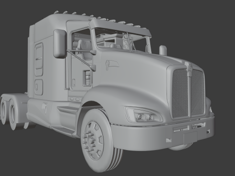 Kenworth T660 Semi Truck 3Dモデル
