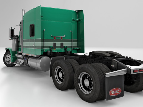 Peterbilt 589 Semi Truck 3D Model